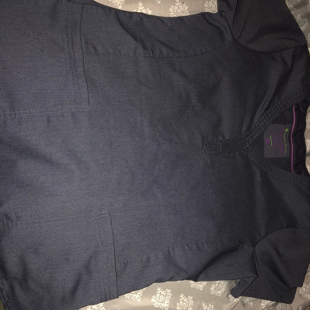 Healing hands purple label scrub top